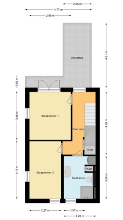Floorplan - Oranjelaan 13, 2411 VW Bodegraven